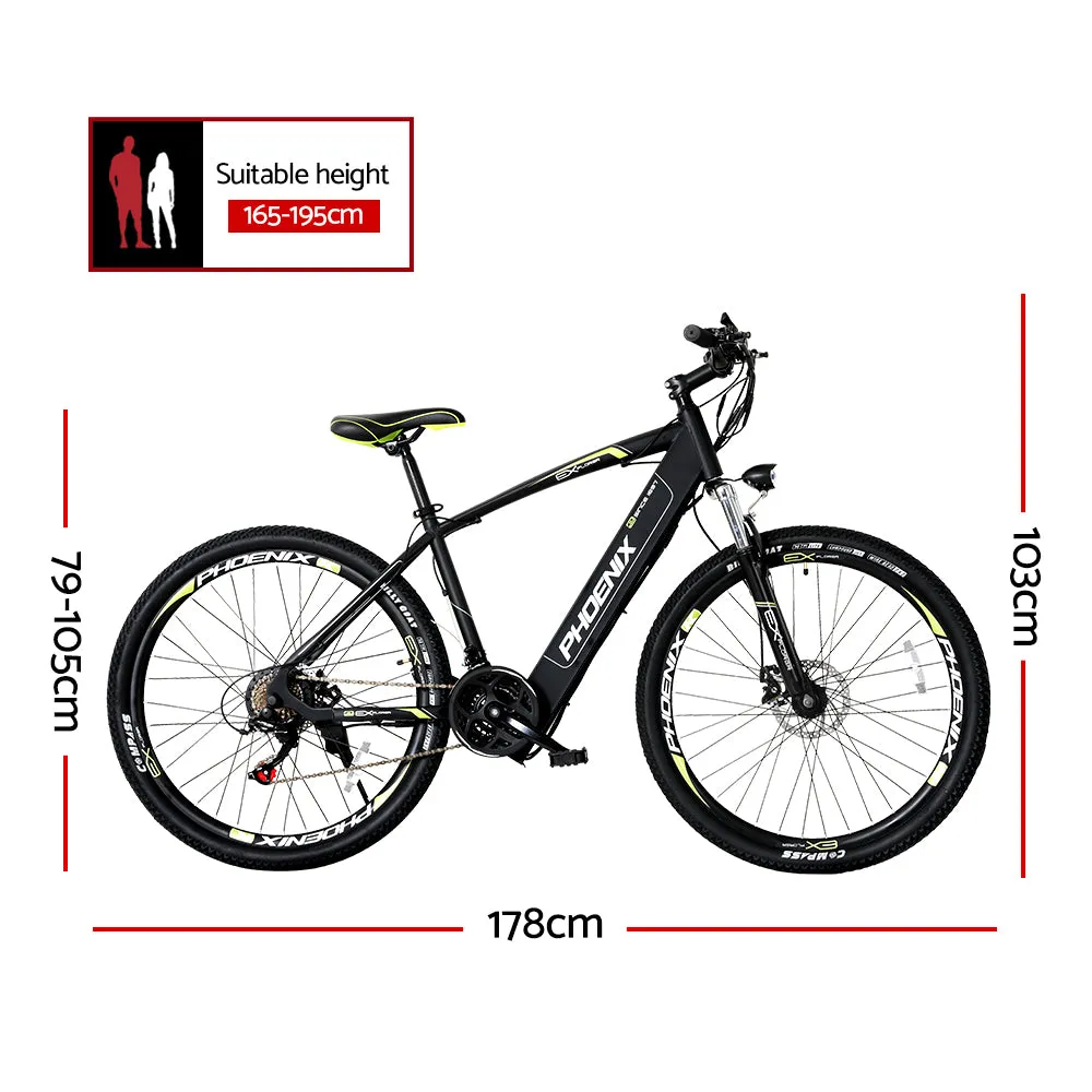 250W Mountain Electric Bike, 27.5" Wheels, Built-in Battery - Phoenix
