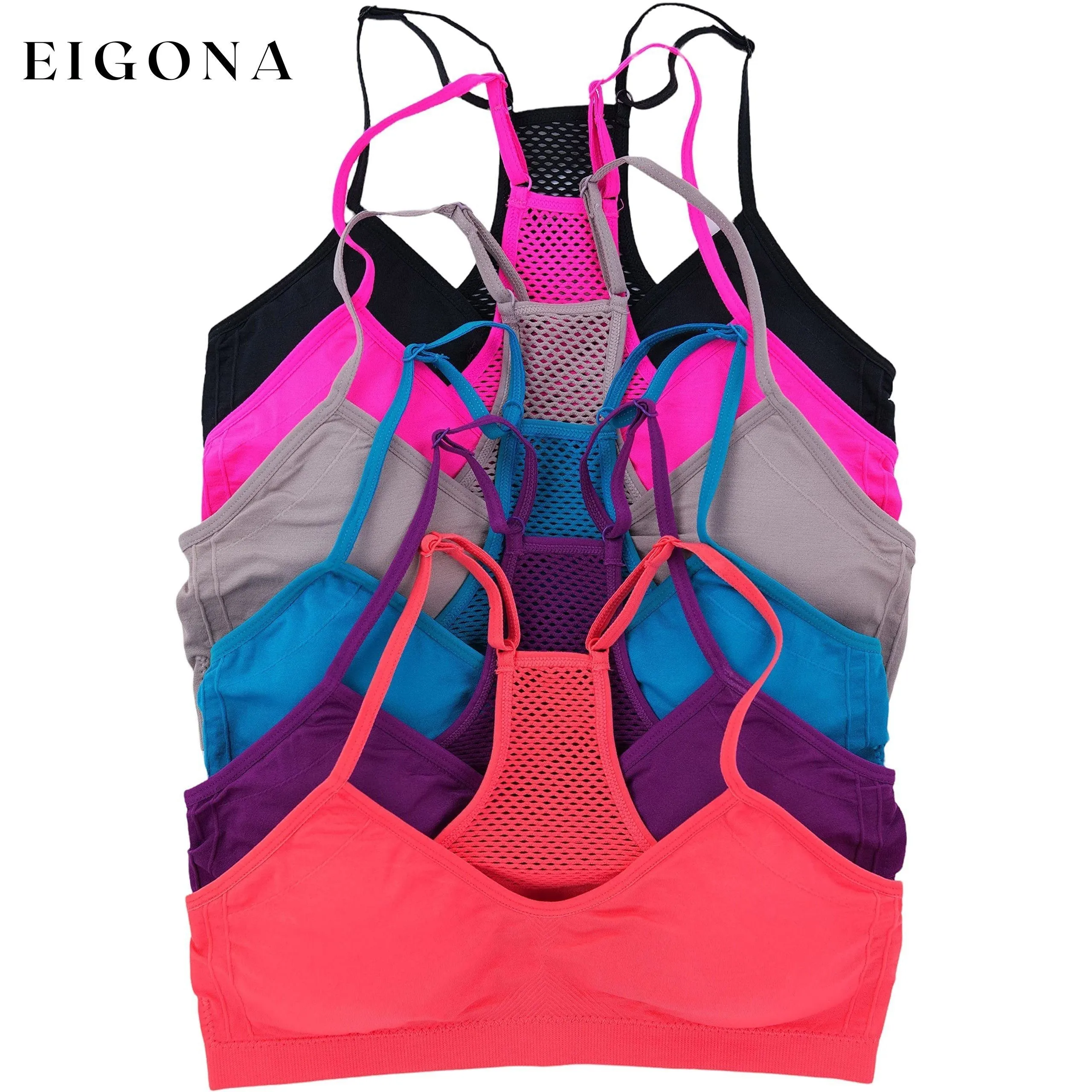 6-Pack: Womne's Wire Free Padded Bralettes