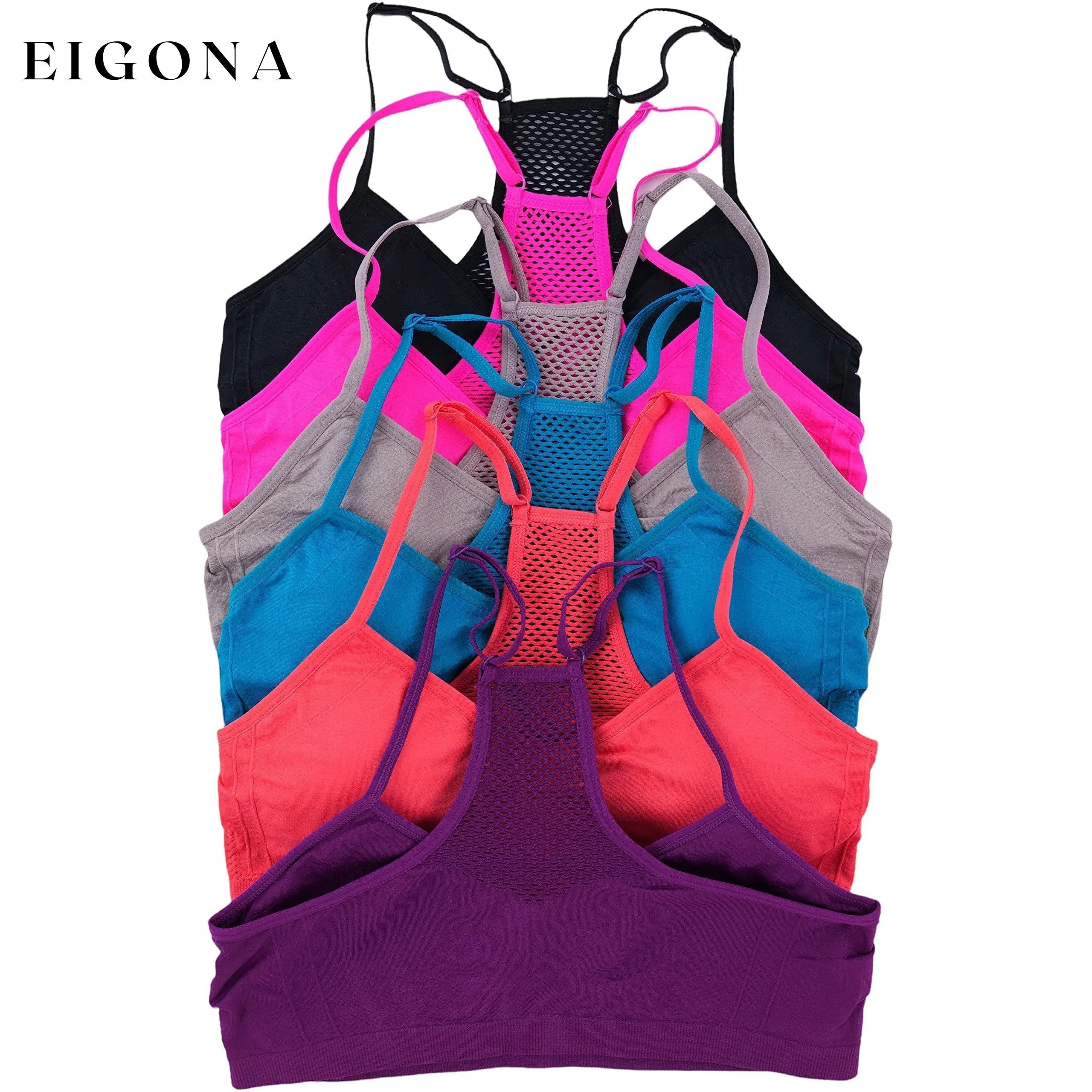 6-Pack: Womne's Wire Free Padded Bralettes