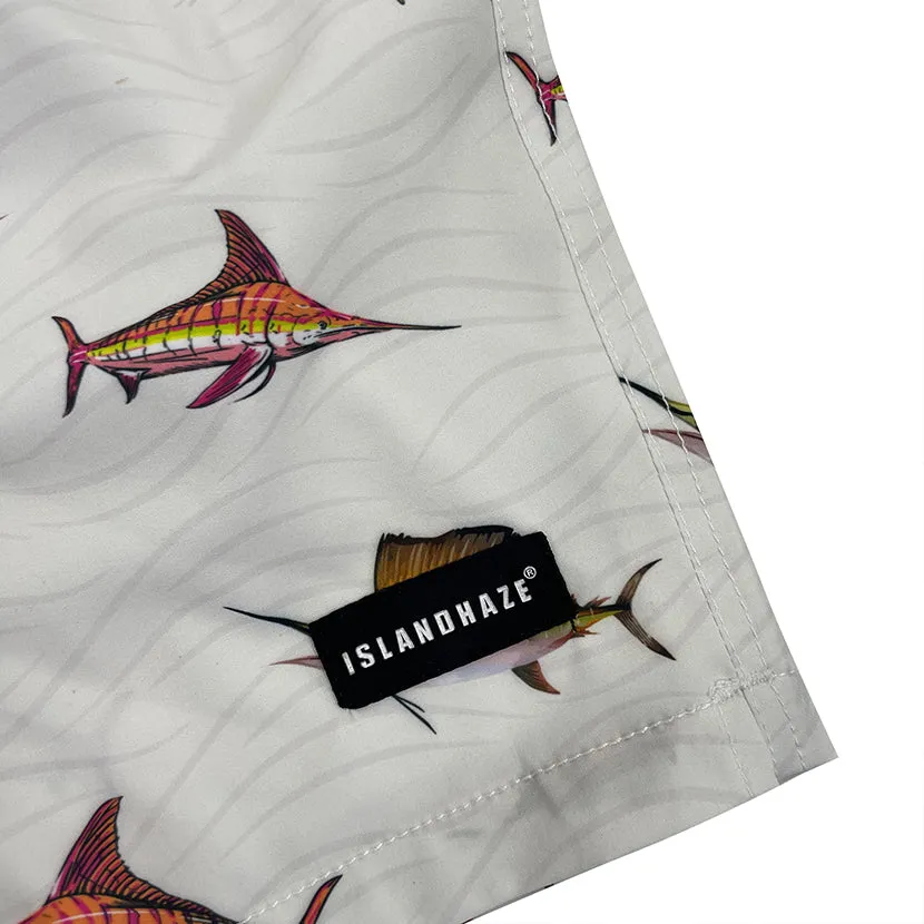 6“ Stretch Printed Volley Shorts SHARK CRUISE