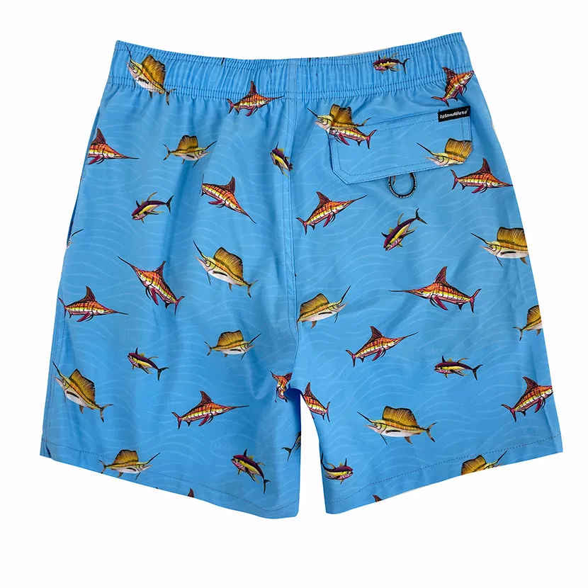 6“ Stretch Printed Volley Shorts SHARK CRUISE