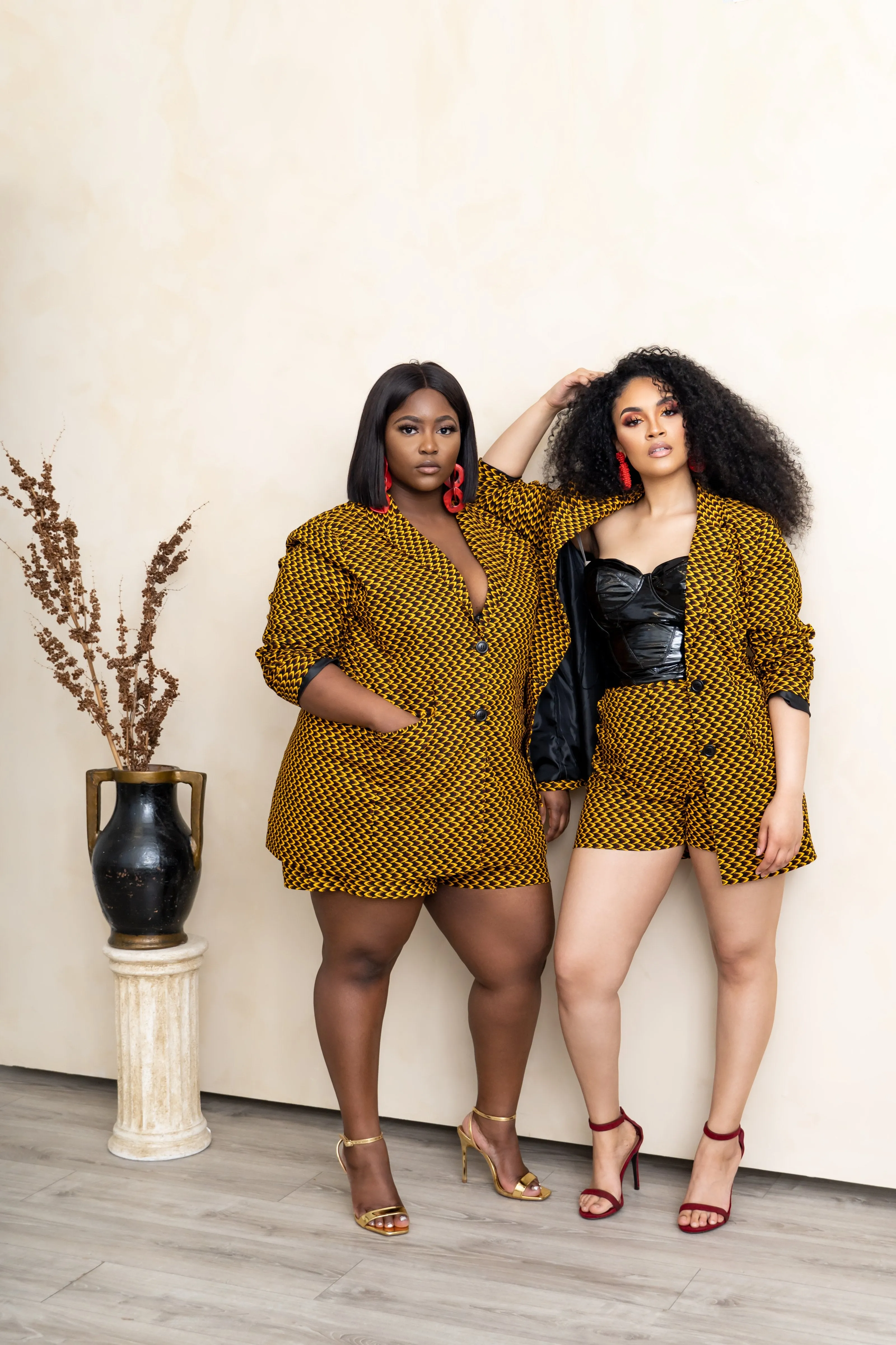 AGBANI African print Shortsuit BLAZER