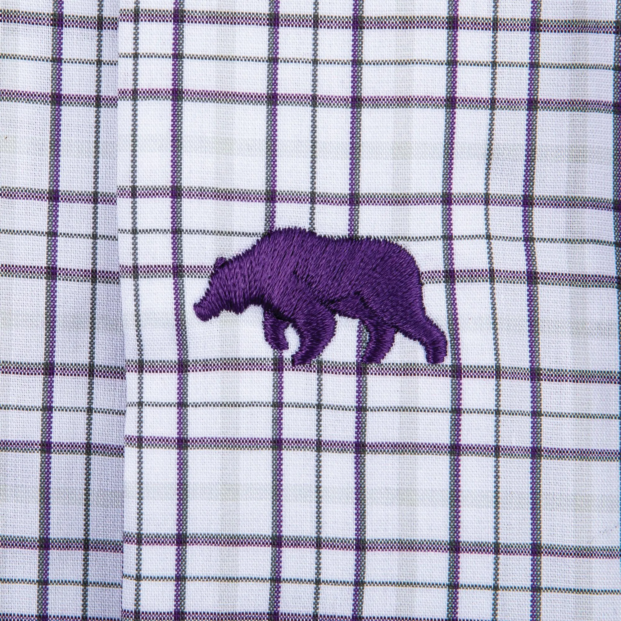 All Team Tattersall Button Down Shirt - Purple