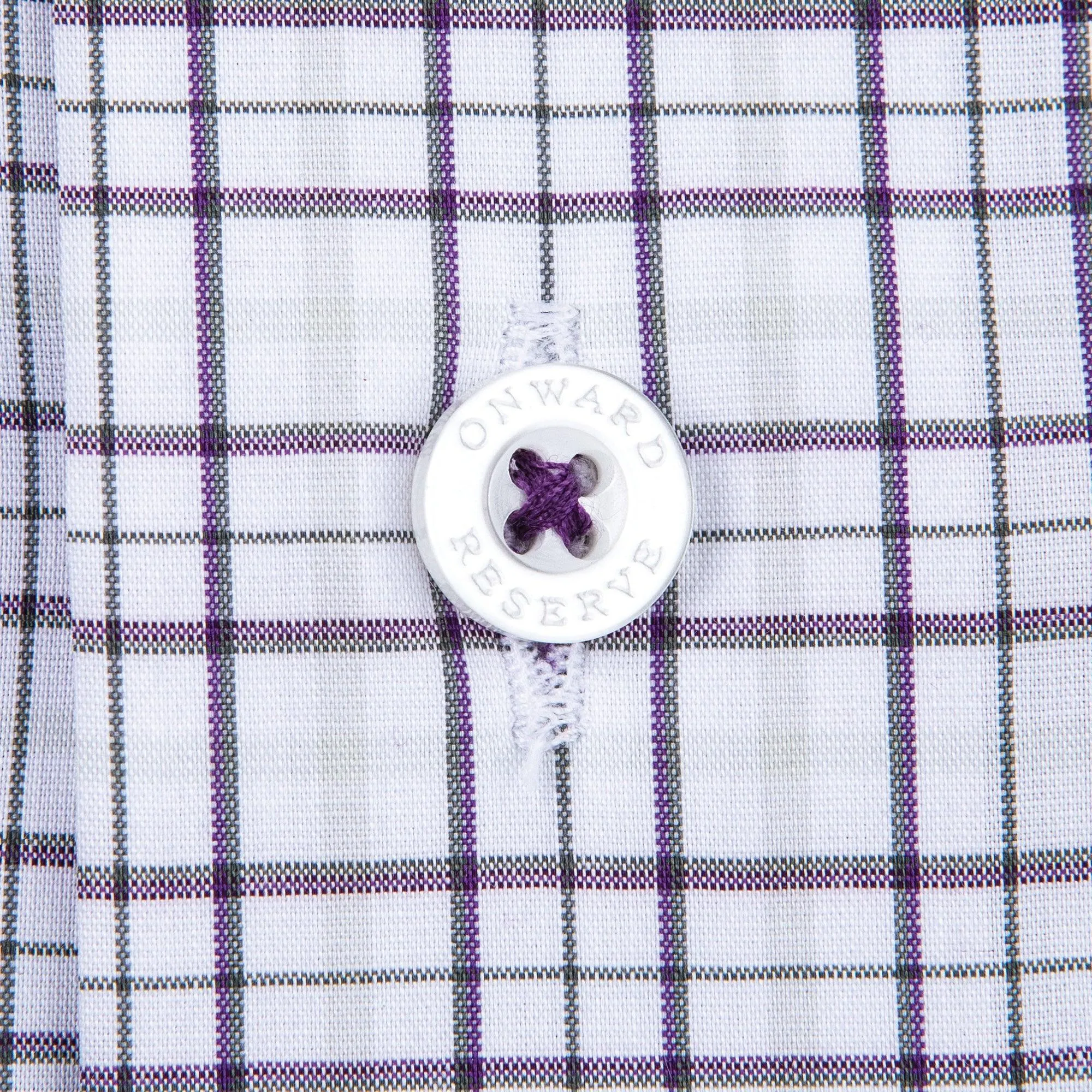 All Team Tattersall Button Down Shirt - Purple