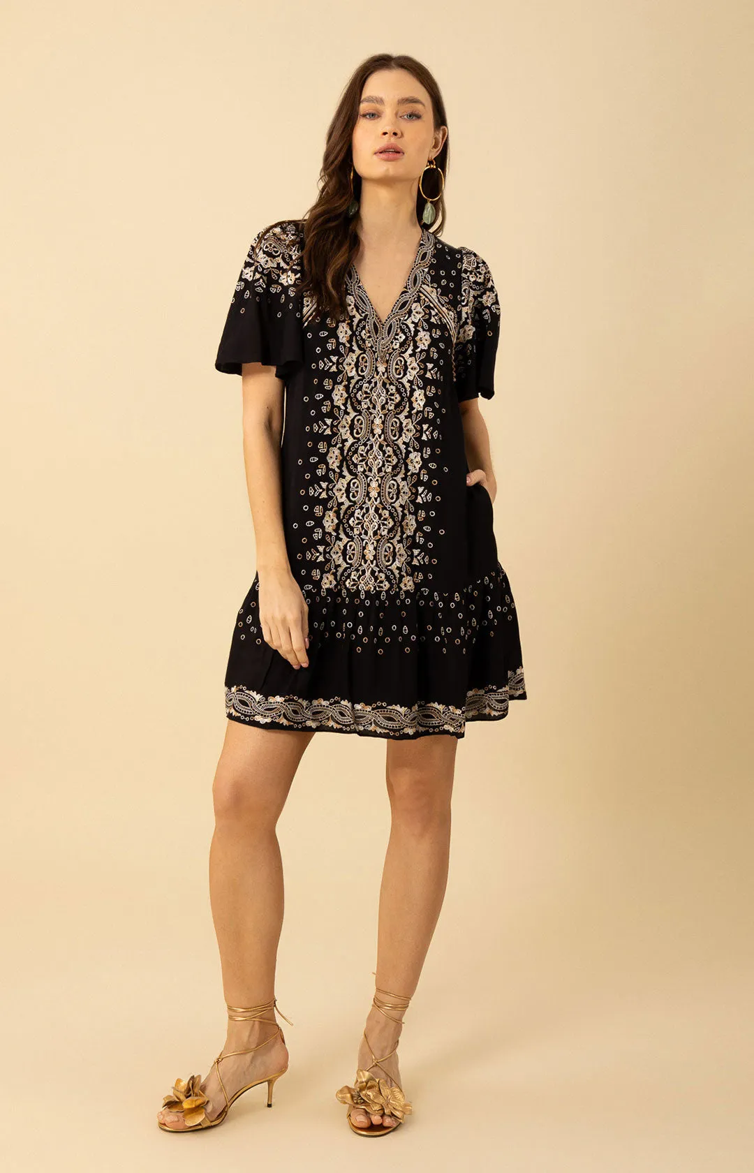 Ariana Embroidered Dress