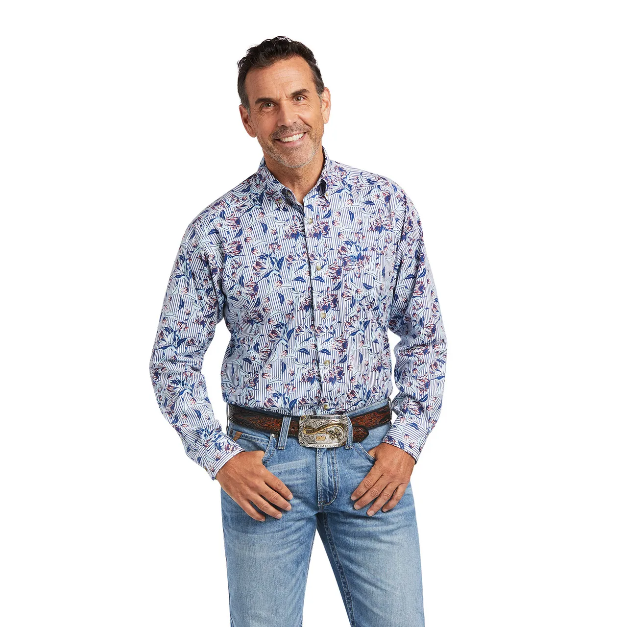 Ariat® Men's Qasim Stretch Classic Long Sleeve Shirt 10039738