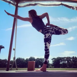 B W Tie-Dye High Waist Yoga Leggings
