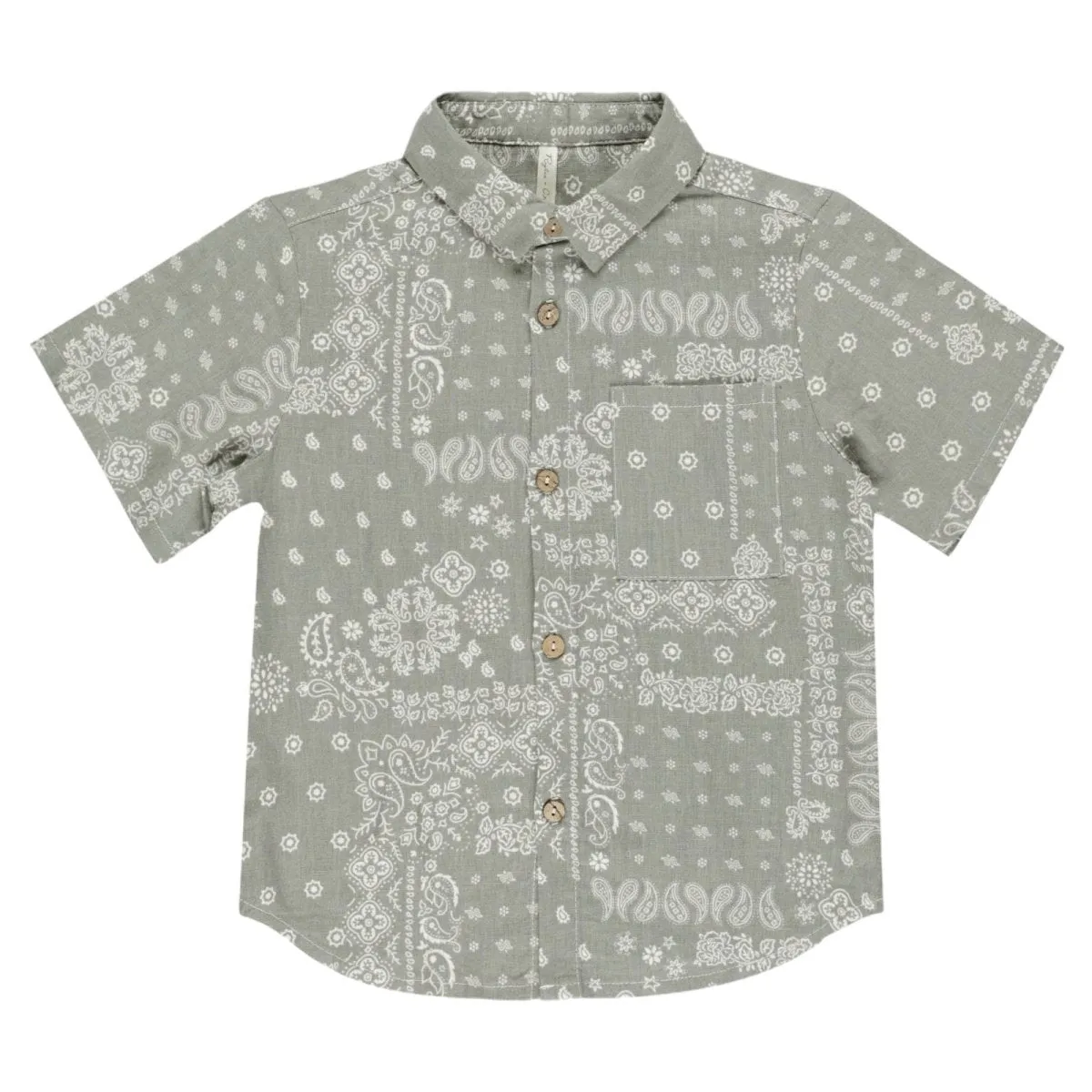 BANDANA LAUREL BUTTON DOWN TOP