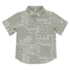 BANDANA LAUREL BUTTON DOWN TOP