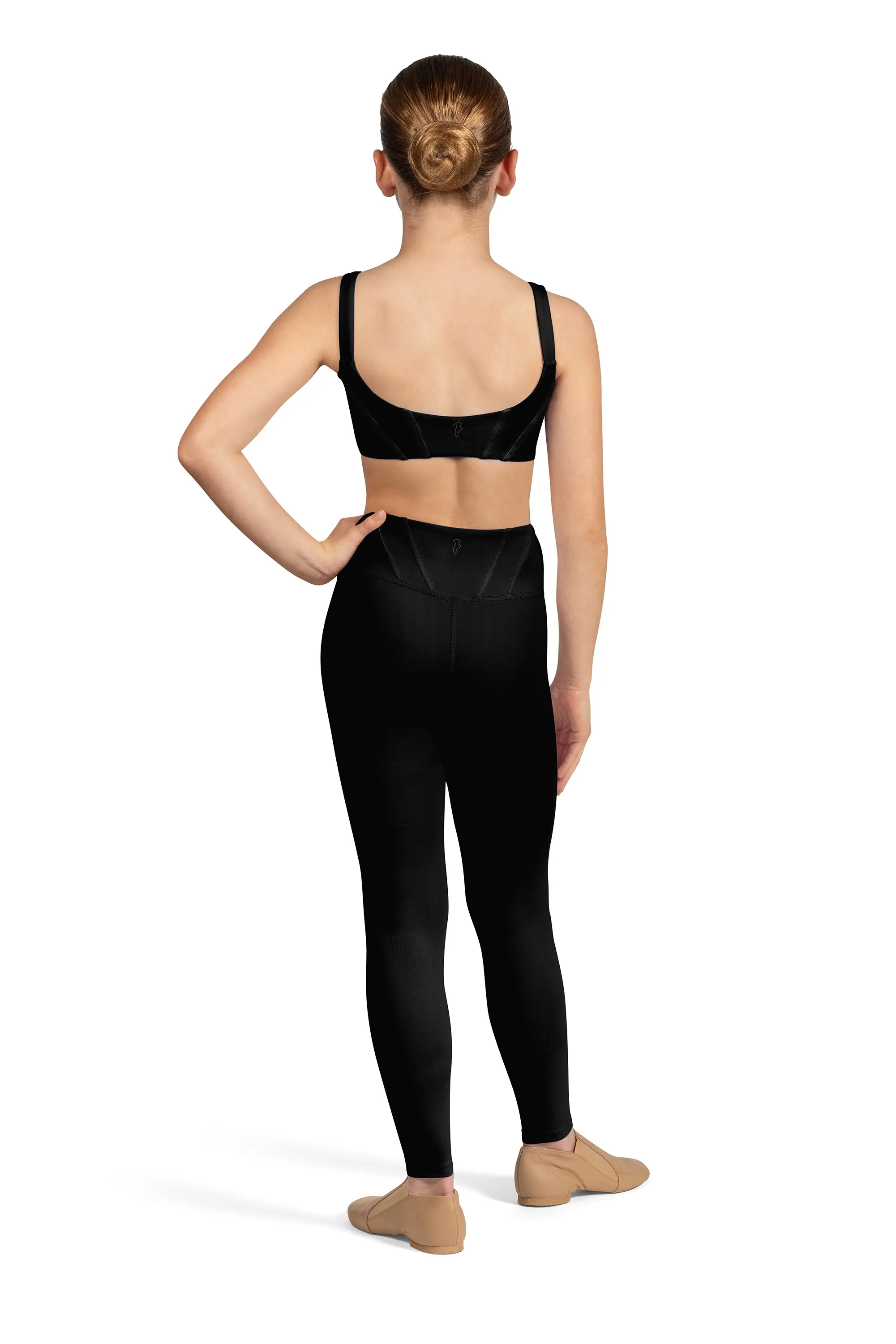 Bloch Panelled Waist Leggings - Girls