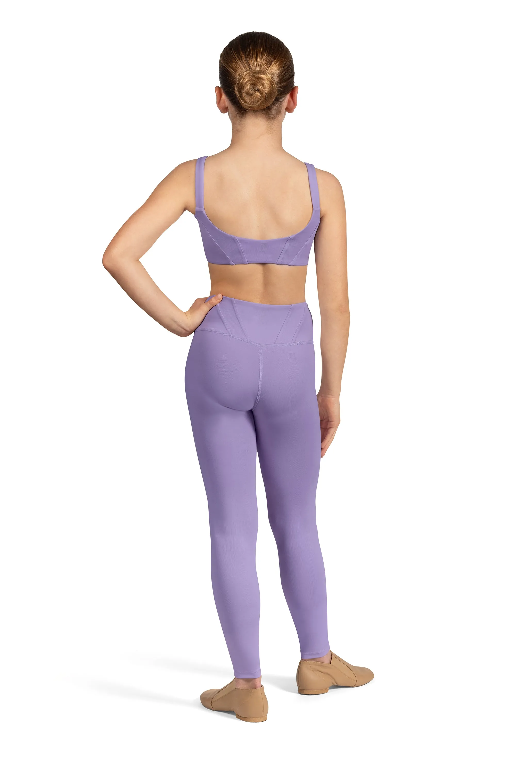 Bloch Panelled Waist Leggings - Girls