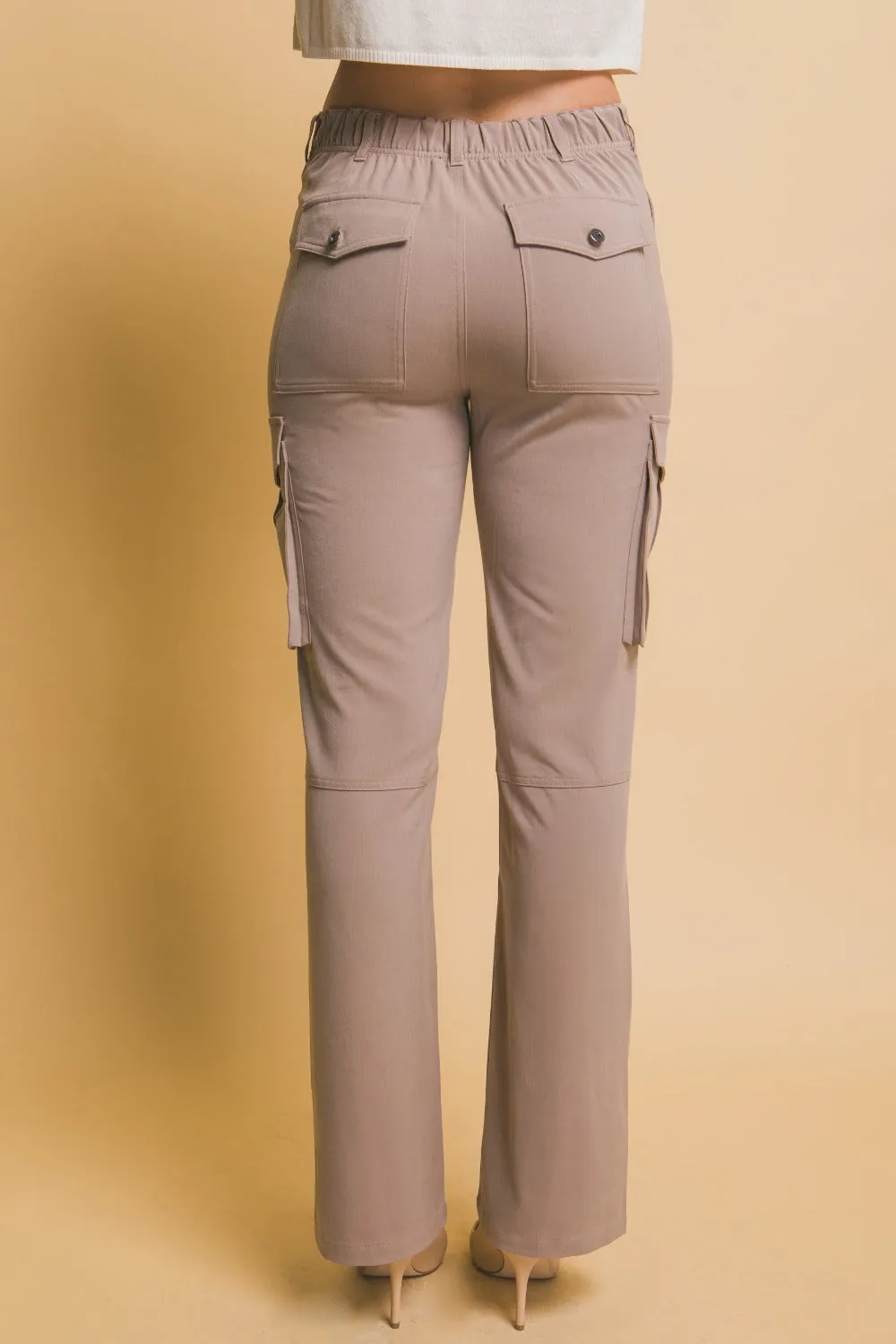 Blue Zone Planet |  Love Tree High Rise Cargo Pants with Pockets