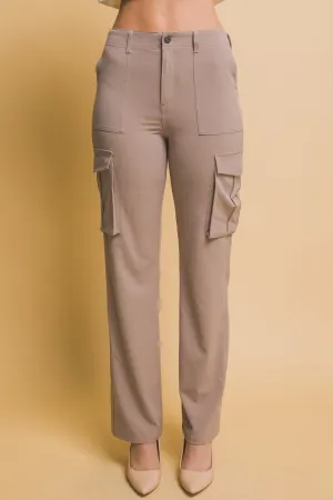 Blue Zone Planet |  Love Tree High Rise Cargo Pants with Pockets