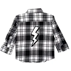 BOLT FLANNEL BUTTON DOWN TOP