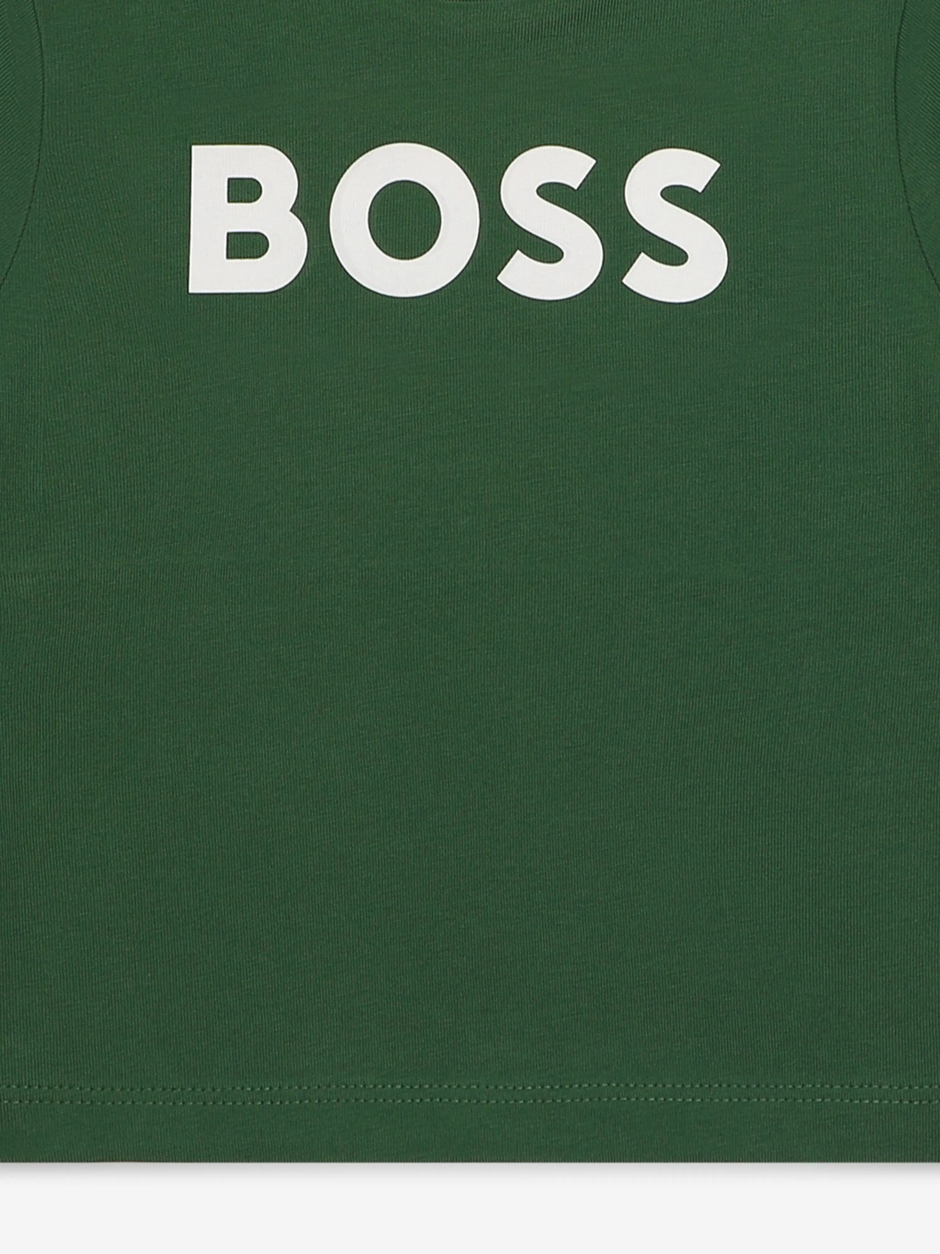 BOSS Baby Boys Logo Print T-Shirt in Green