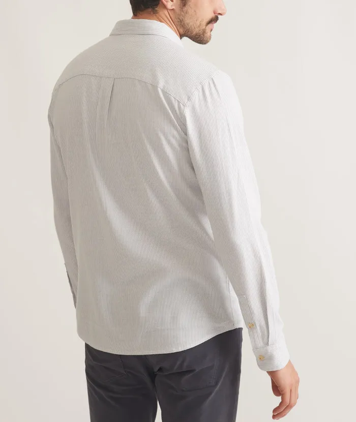 California Oxford Shirt Grey Stripe