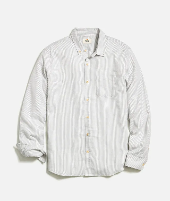California Oxford Shirt Grey Stripe