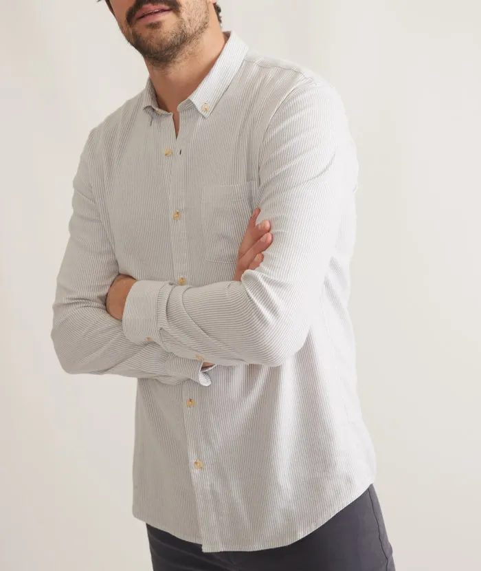 California Oxford Shirt Grey Stripe