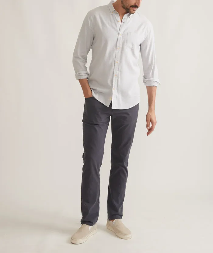 California Oxford Shirt Grey Stripe