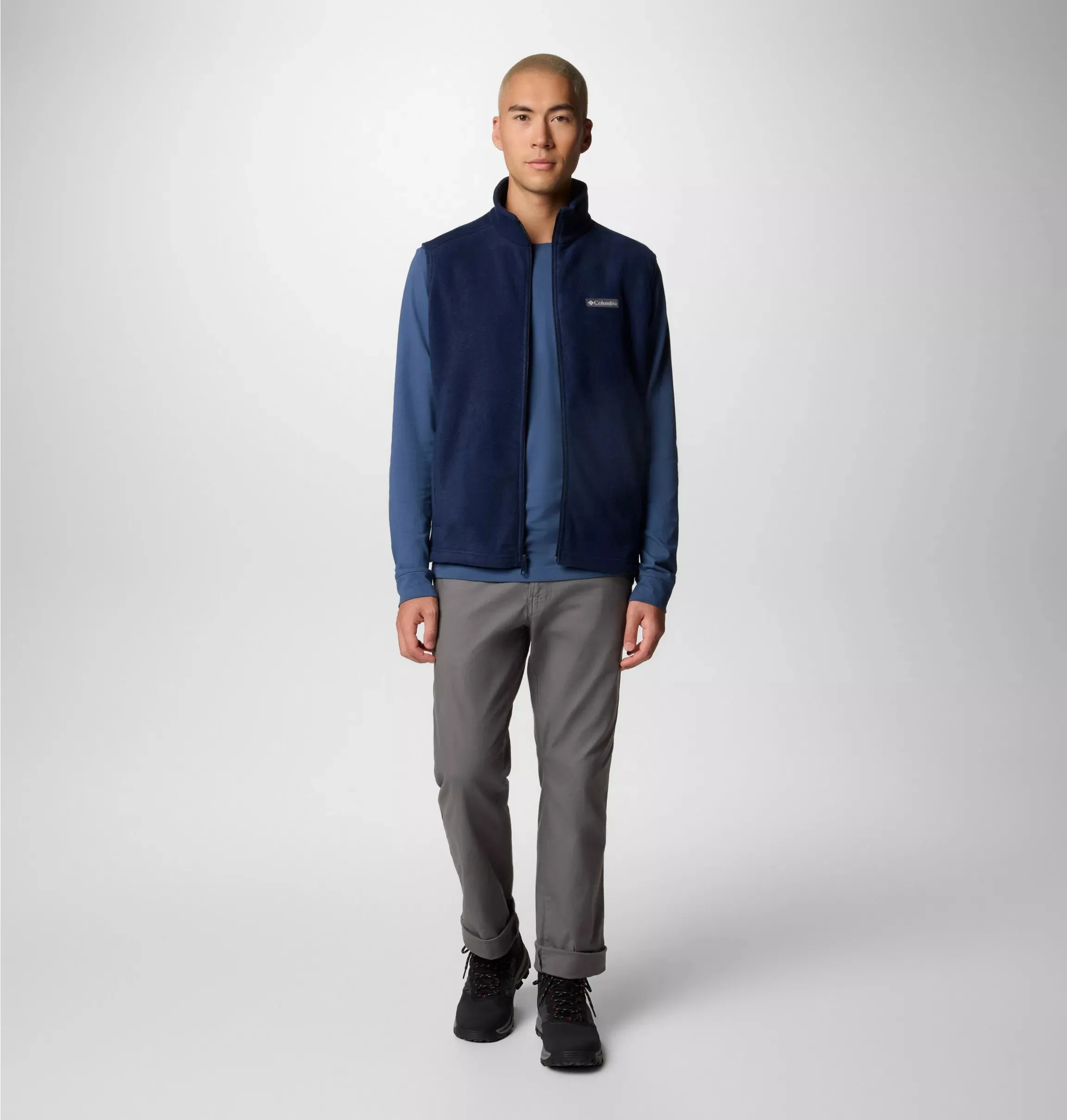 Columbia. Men's Steens Mountain Fleece Vest, Collegiate Navy