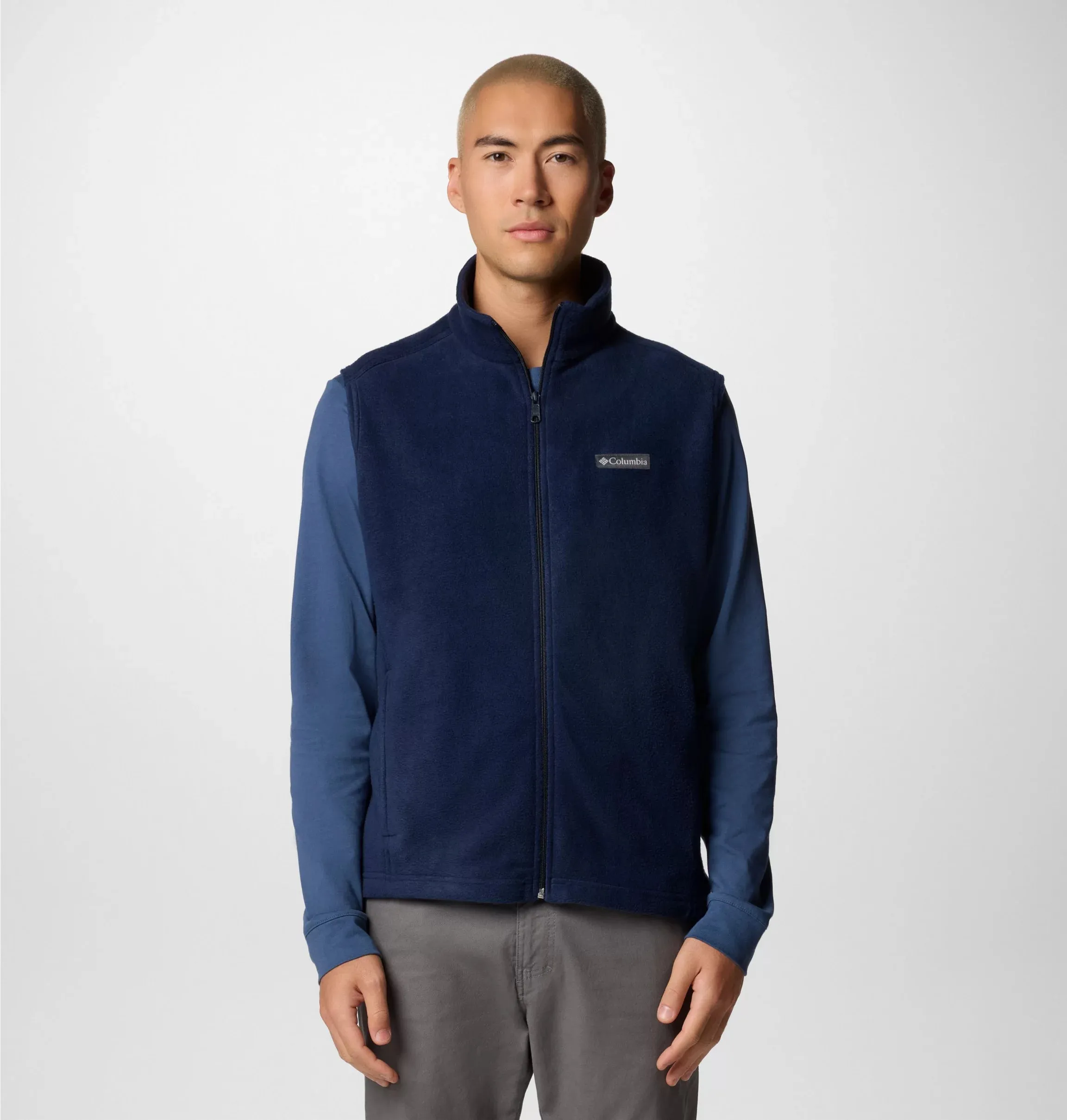 Columbia. Men's Steens Mountain Fleece Vest, Collegiate Navy
