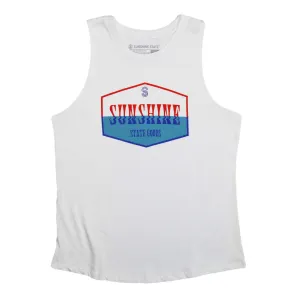 DRENCHED MUSCLE TANK - OFF WHITE