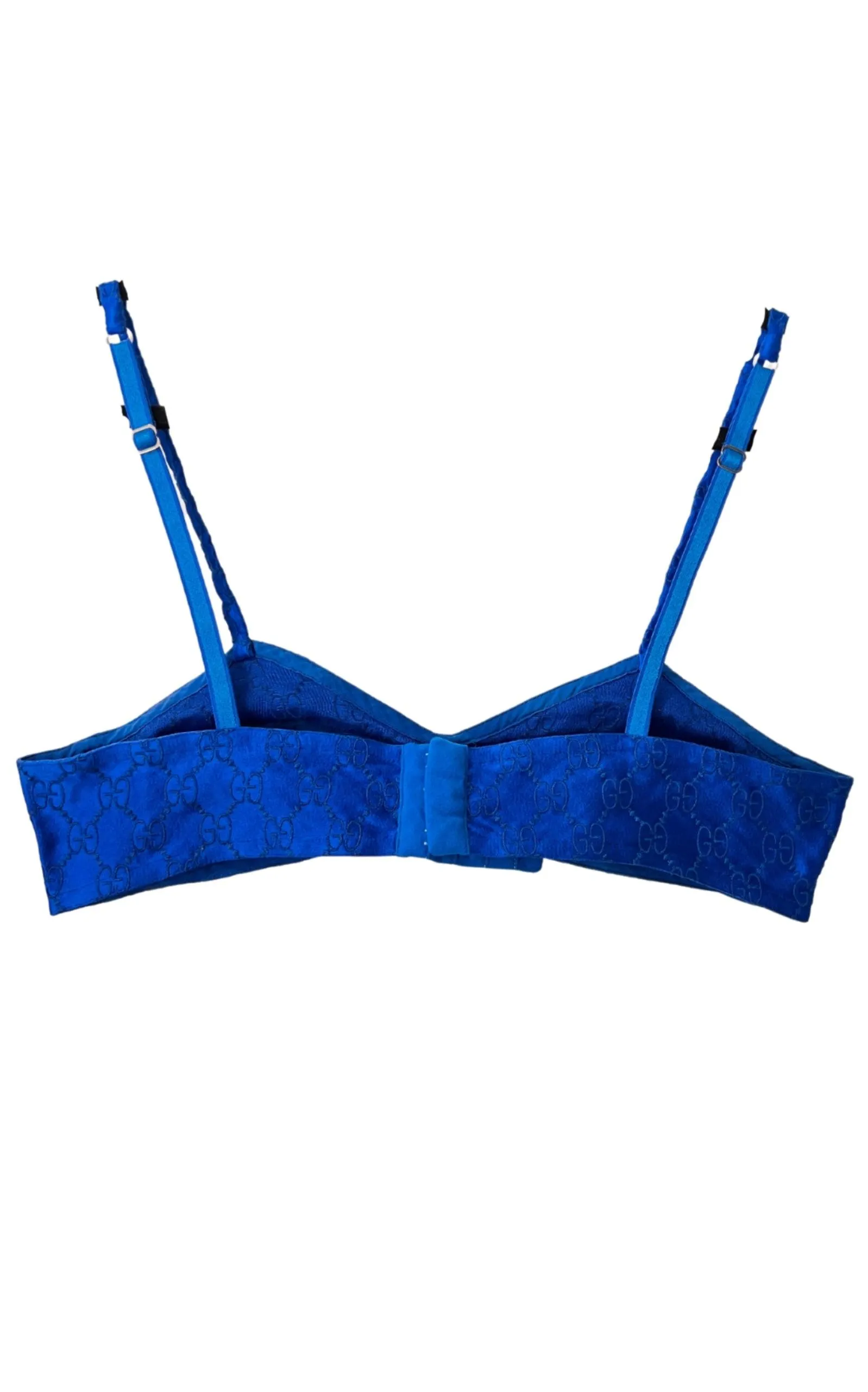 Embroidered Silk Logo Crop Top