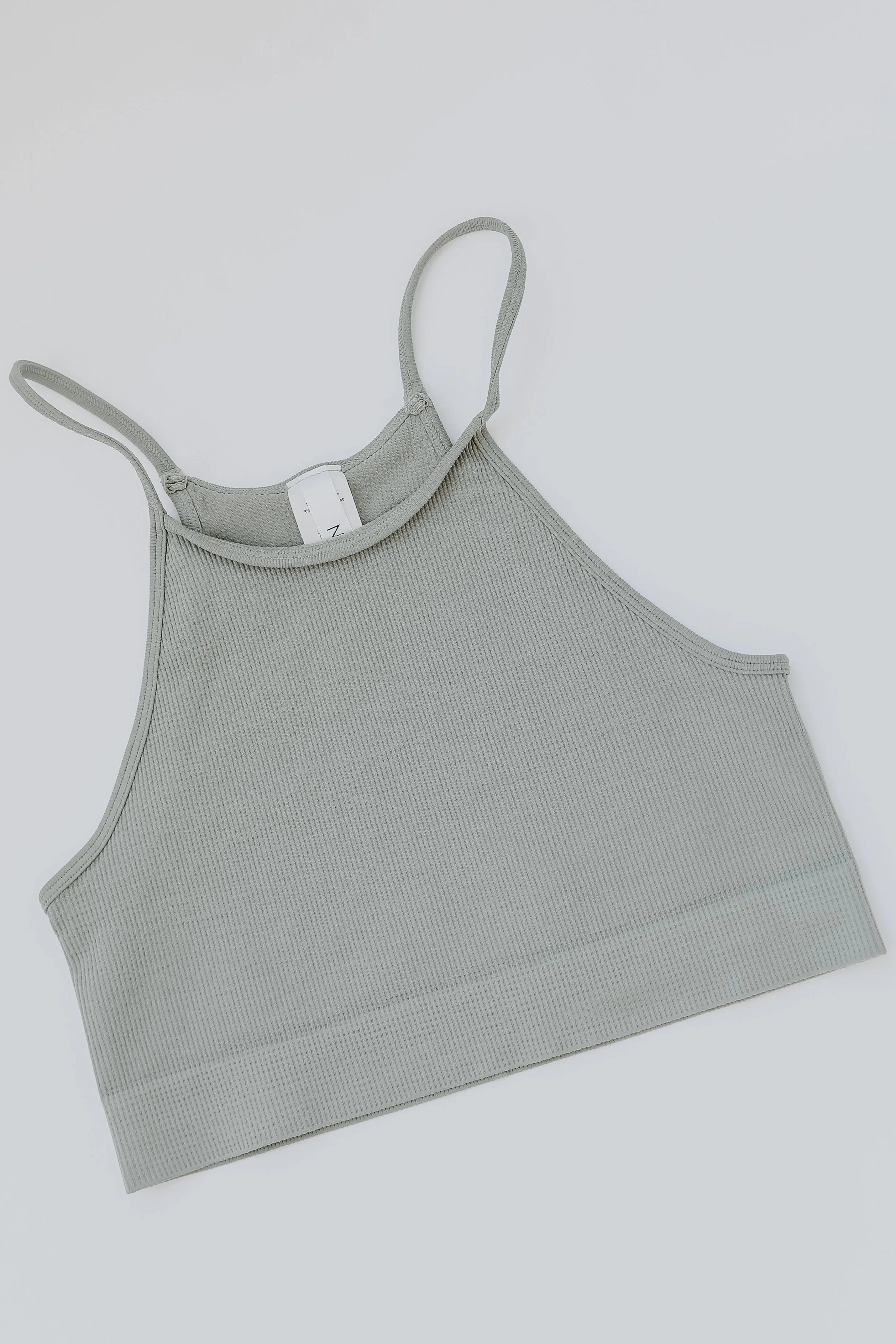 FINAL SALE - Seamless Cropped Ribbed Tank
