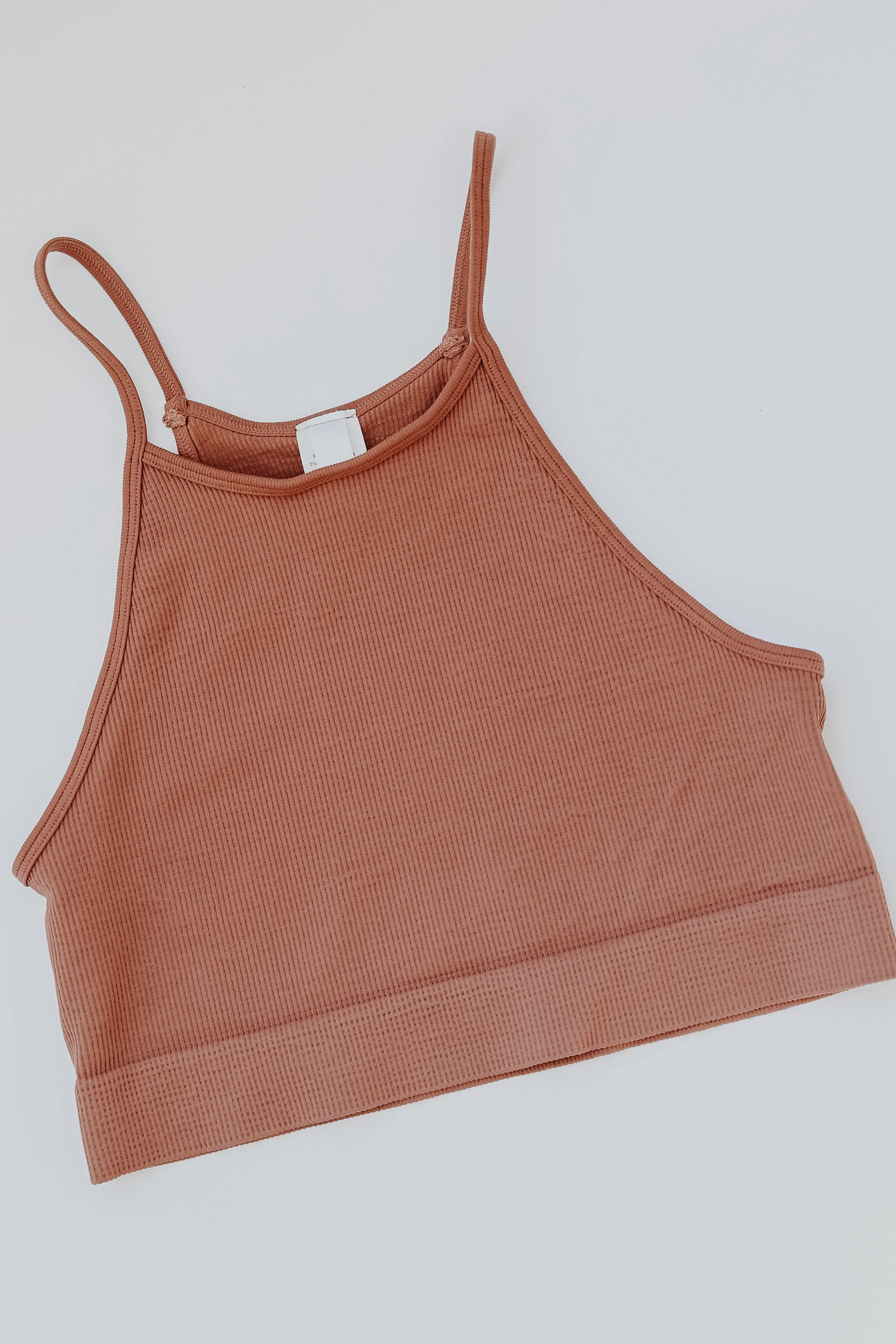 FINAL SALE - Seamless Cropped Ribbed Tank