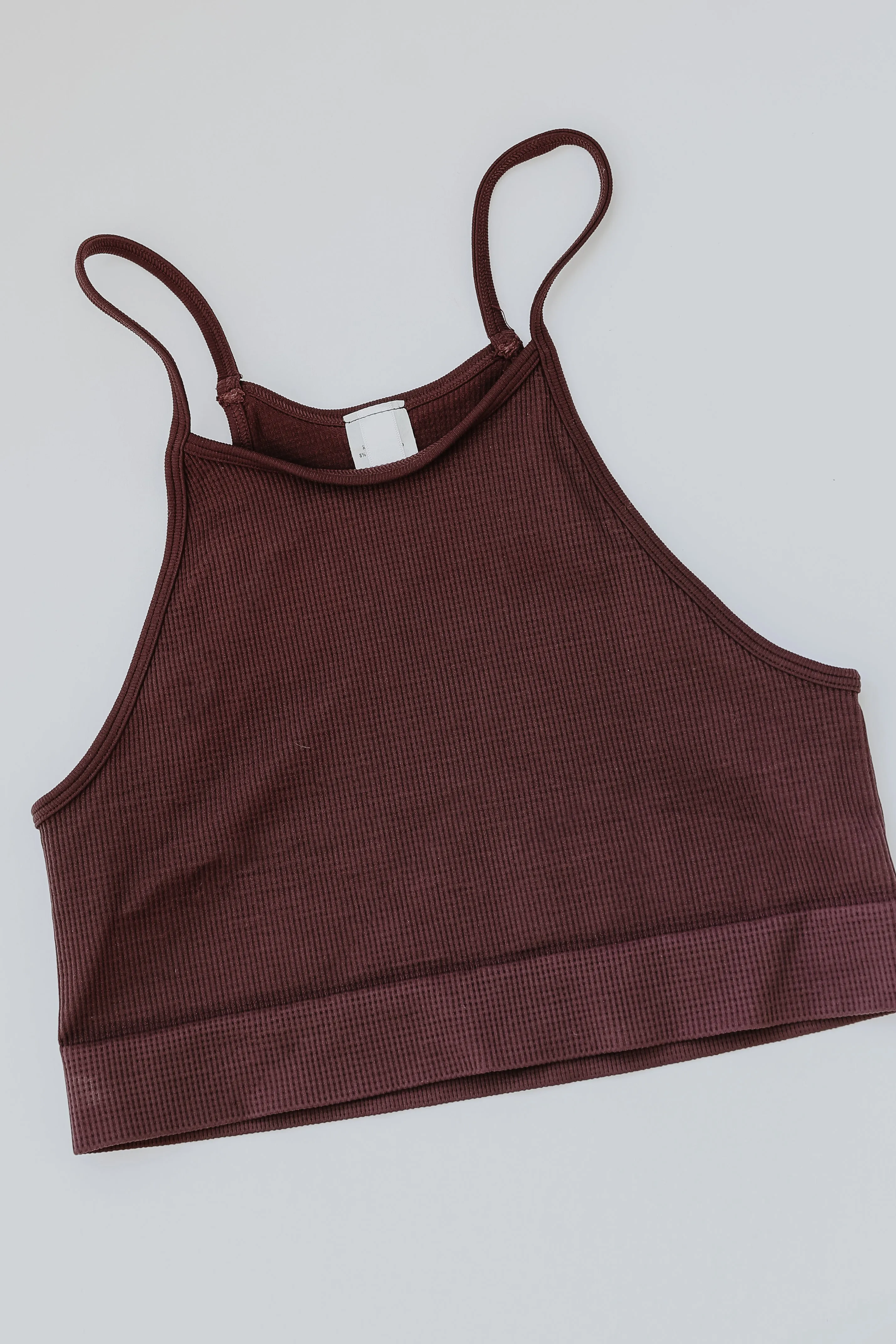 FINAL SALE - Seamless Cropped Ribbed Tank