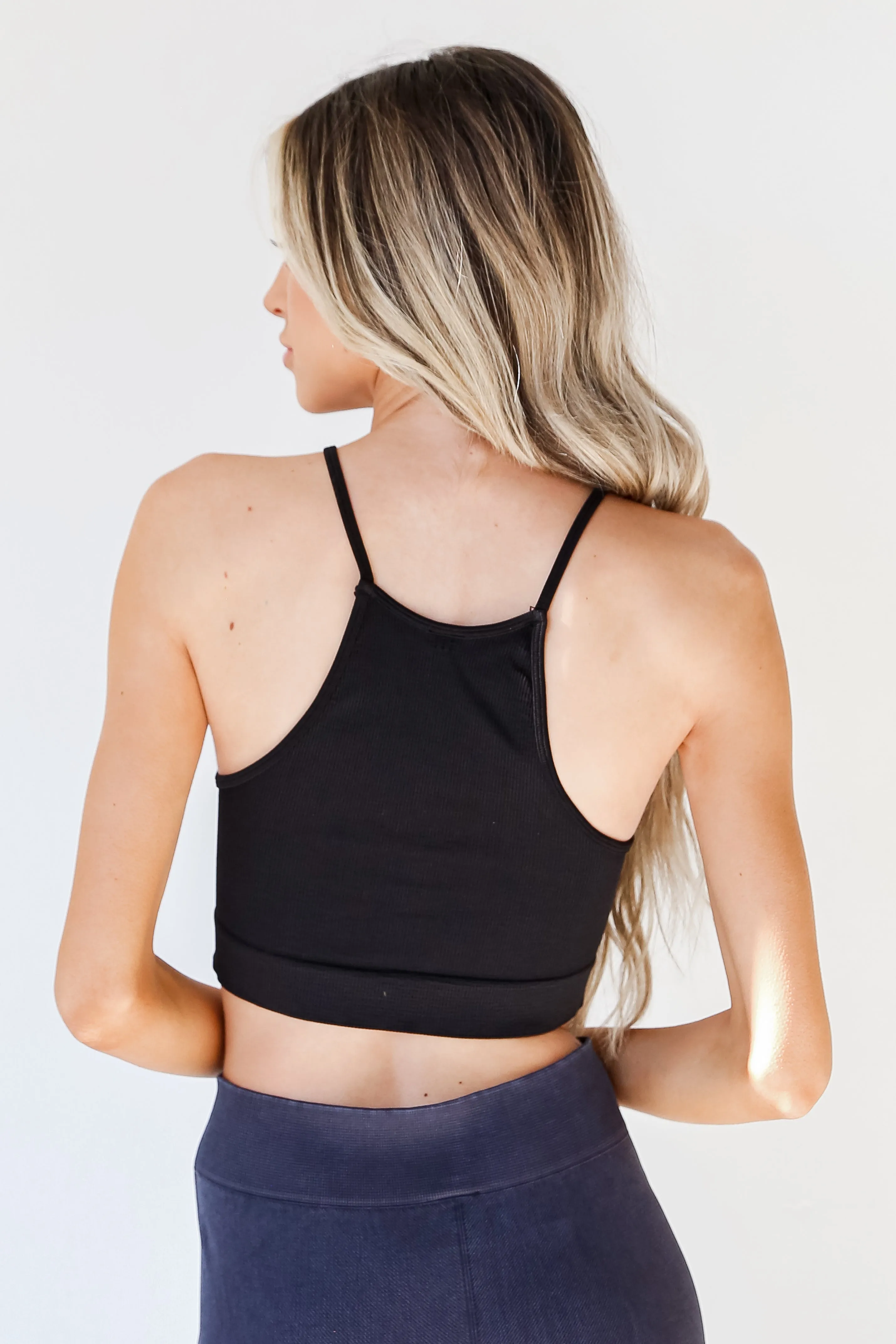 FINAL SALE - Seamless Cropped Ribbed Tank