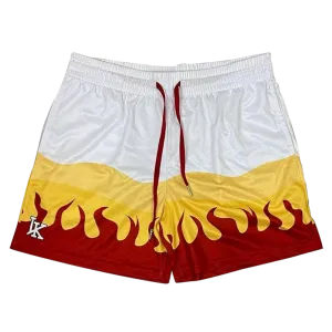 Flame Pattern Shorts