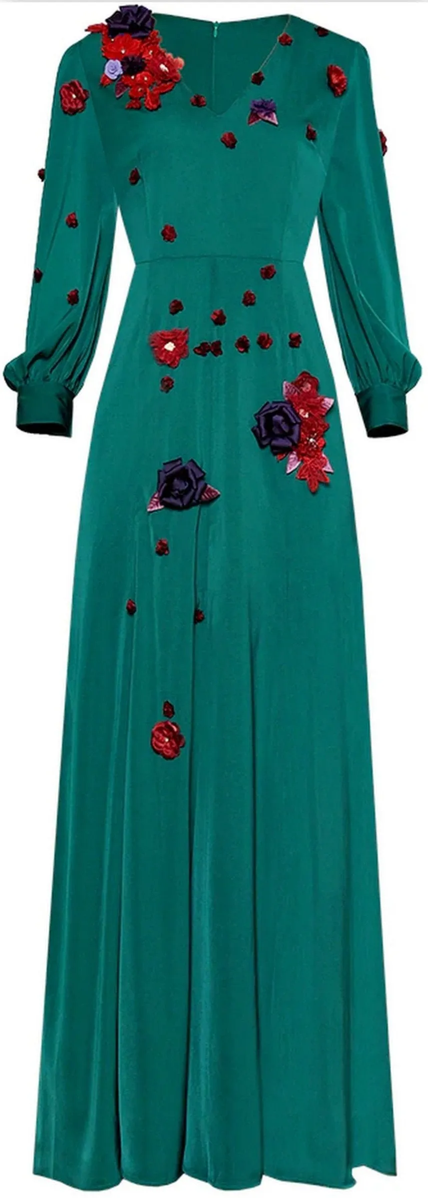 Flower Appliques Gown