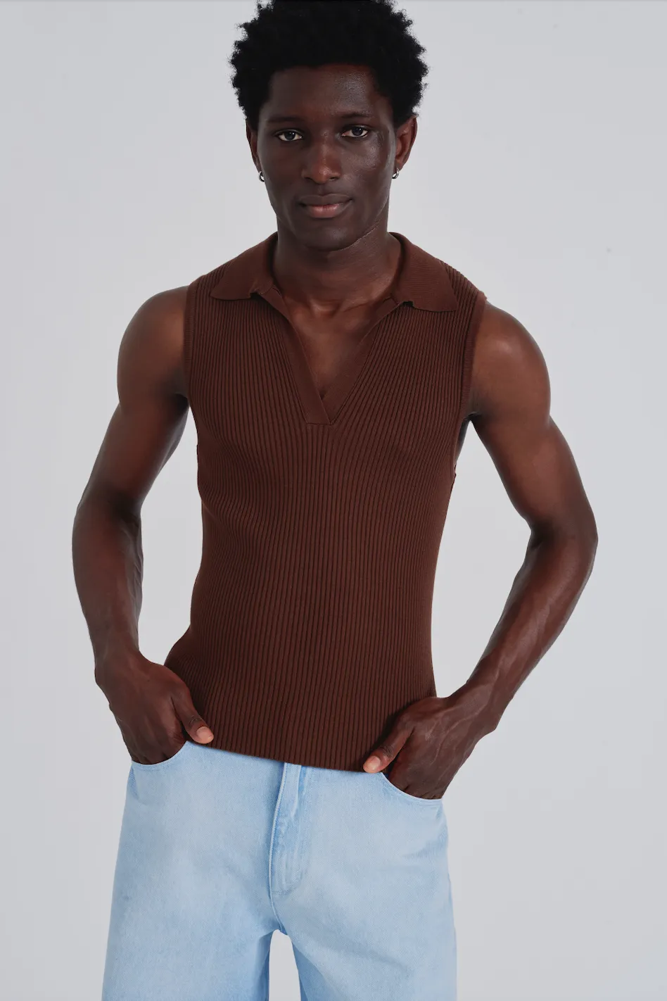 Jerry Knitted Tee Chocolate
