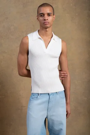 Jerry Knitted Tee Ecru