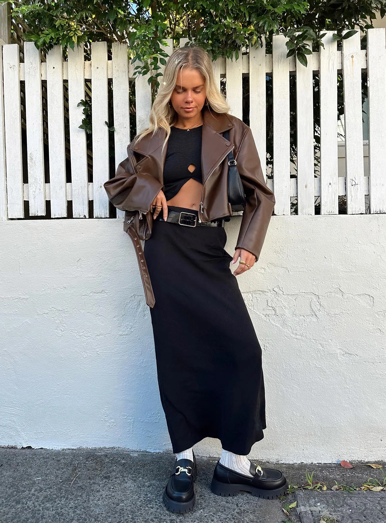 Jodie Maxi Skirt Black Petite