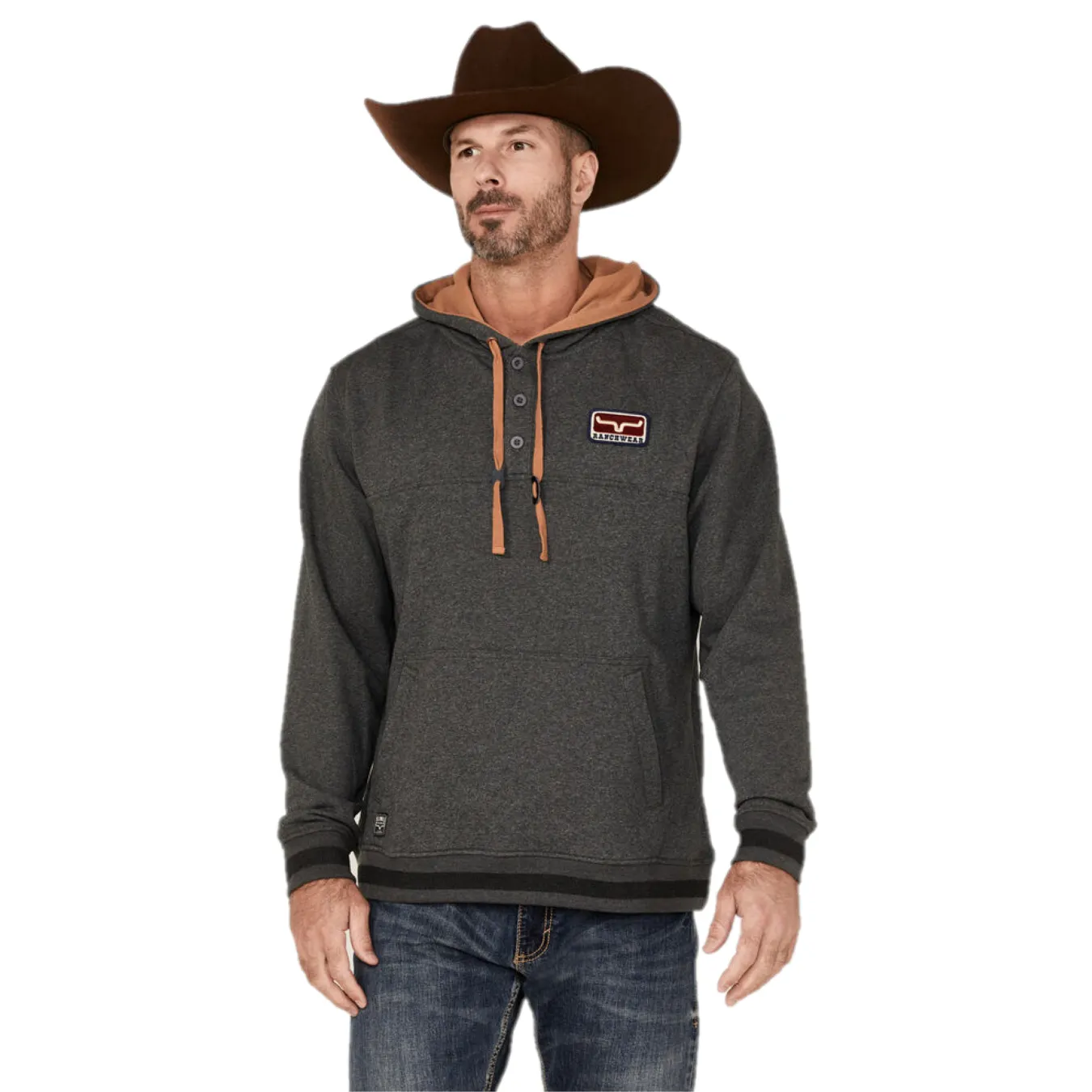 Kimes Ranch® Men's Ranch Ready Charcoal Heather Hoodie S22-181803