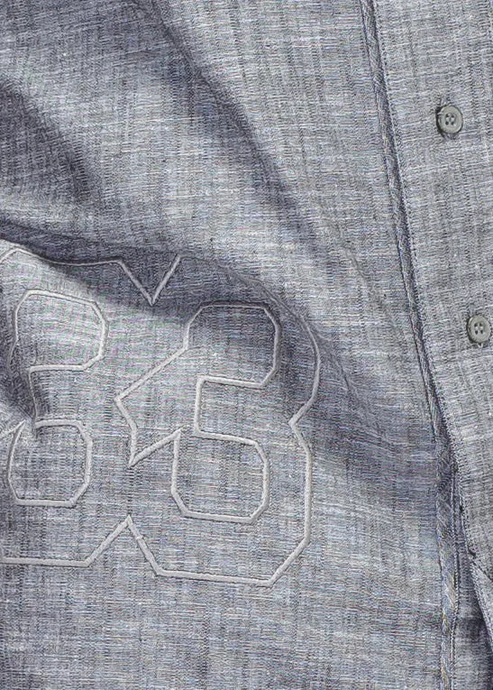 Konus Men's Short Sleeve Baseball Shirt In Charcoal