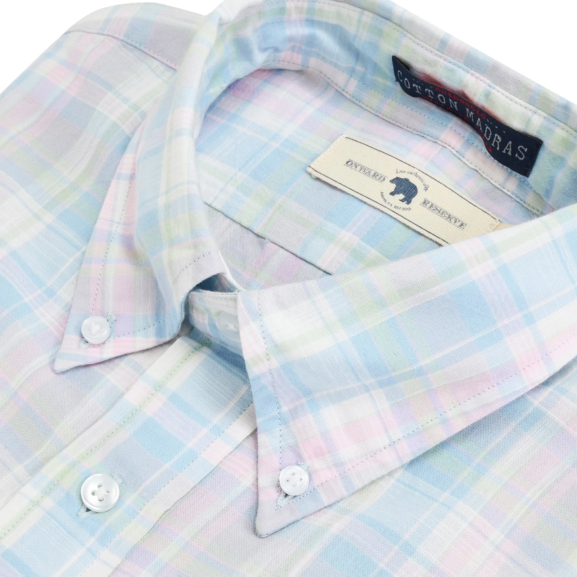 Linder Madras Short Sleeve Button Down