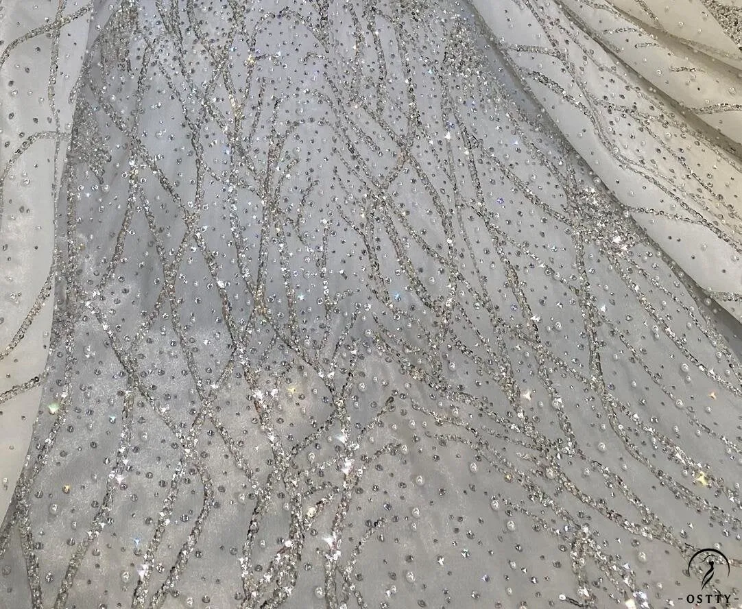 Luxury Embroidered Sleeveless Wedding Dresses OS3961