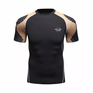 Men Compression Rashguard Spandex Quick Dry Swimsuit Surf UV Protection Rash Guard Diving Suit Tight Beach Shirt Short Trunk