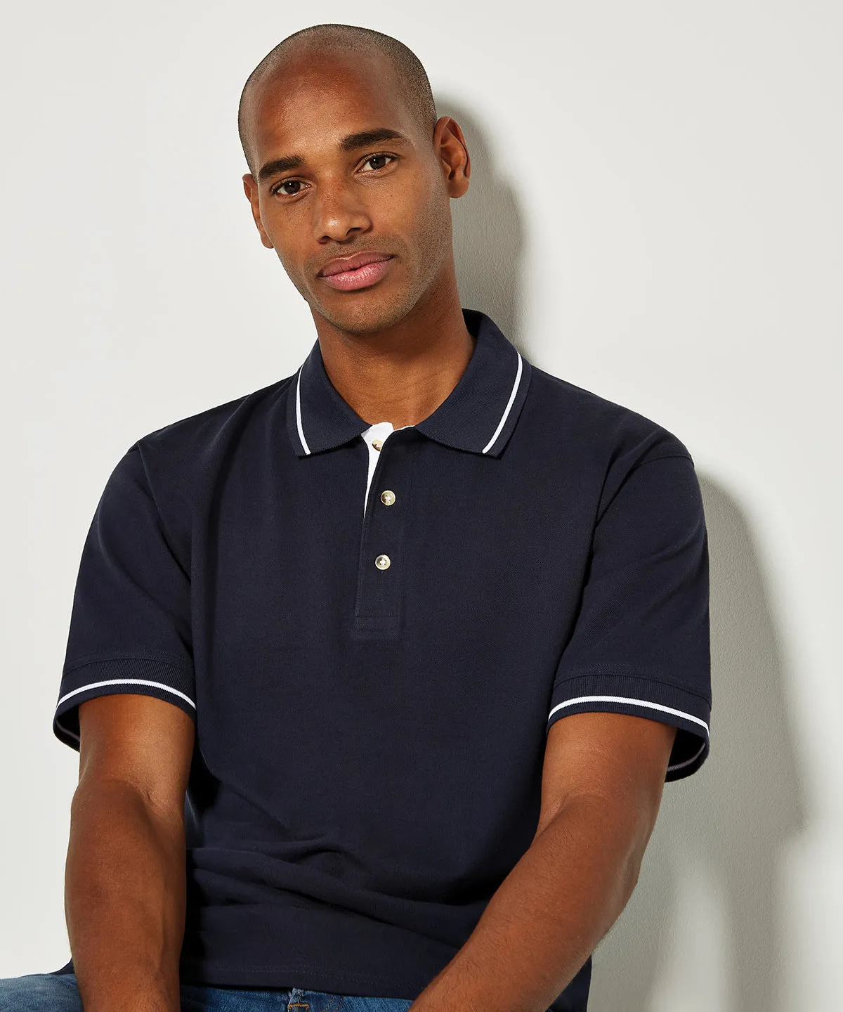 Navy/Light Blue - St Mellion polo (classic fit)