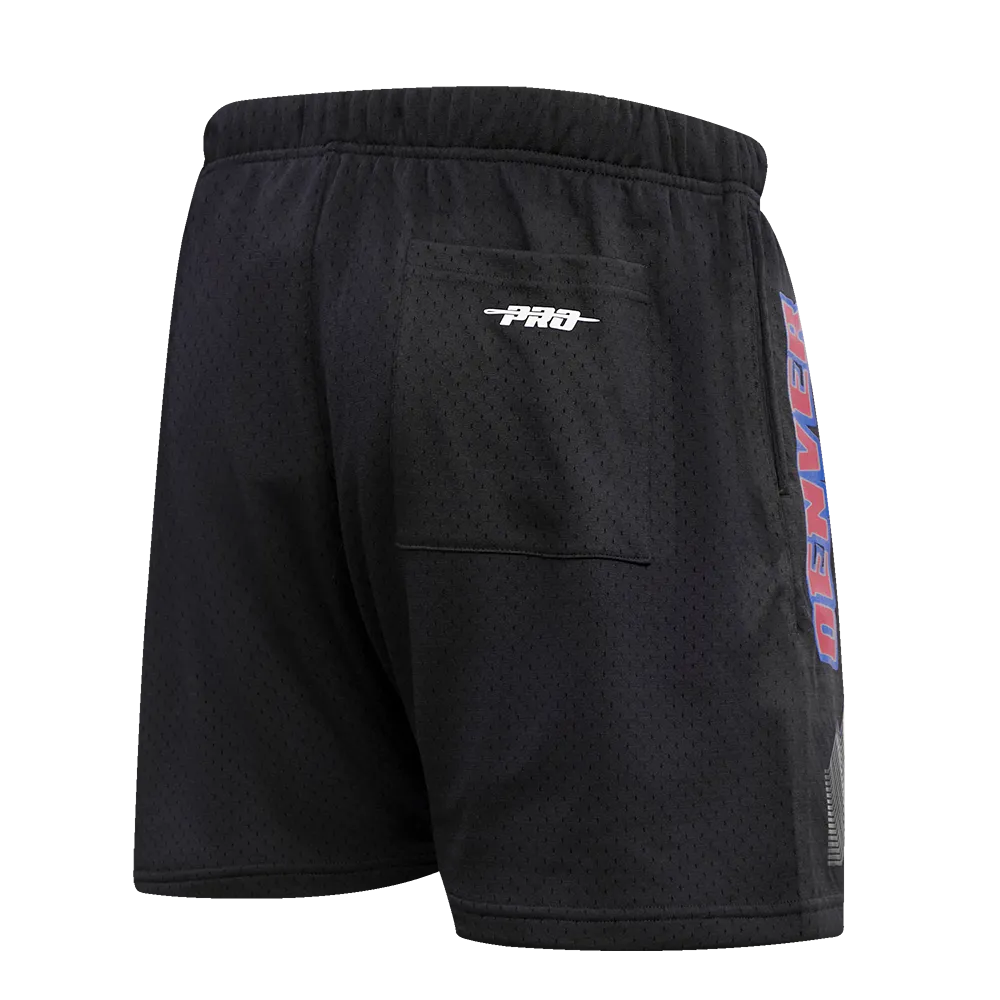 NBA DENVER NUGGETS MEN'S CHEST MILE HIGH MESH SHORT (BLACK)