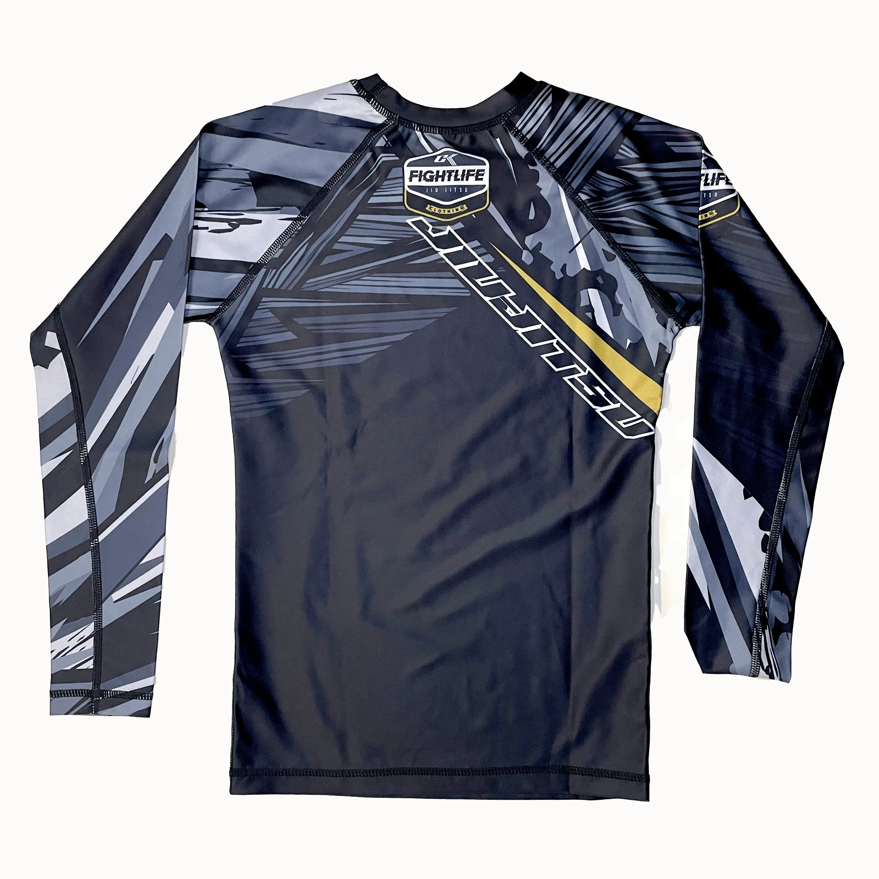 NEW! CK AMETHYST RASHGUARD KIDS GRAY GOLD