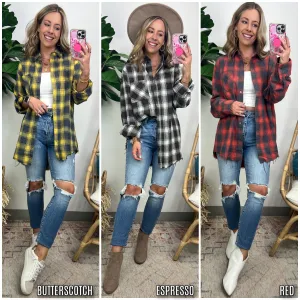 News to Me Vintage Washed Frayed Button Down Top - FINAL SALE