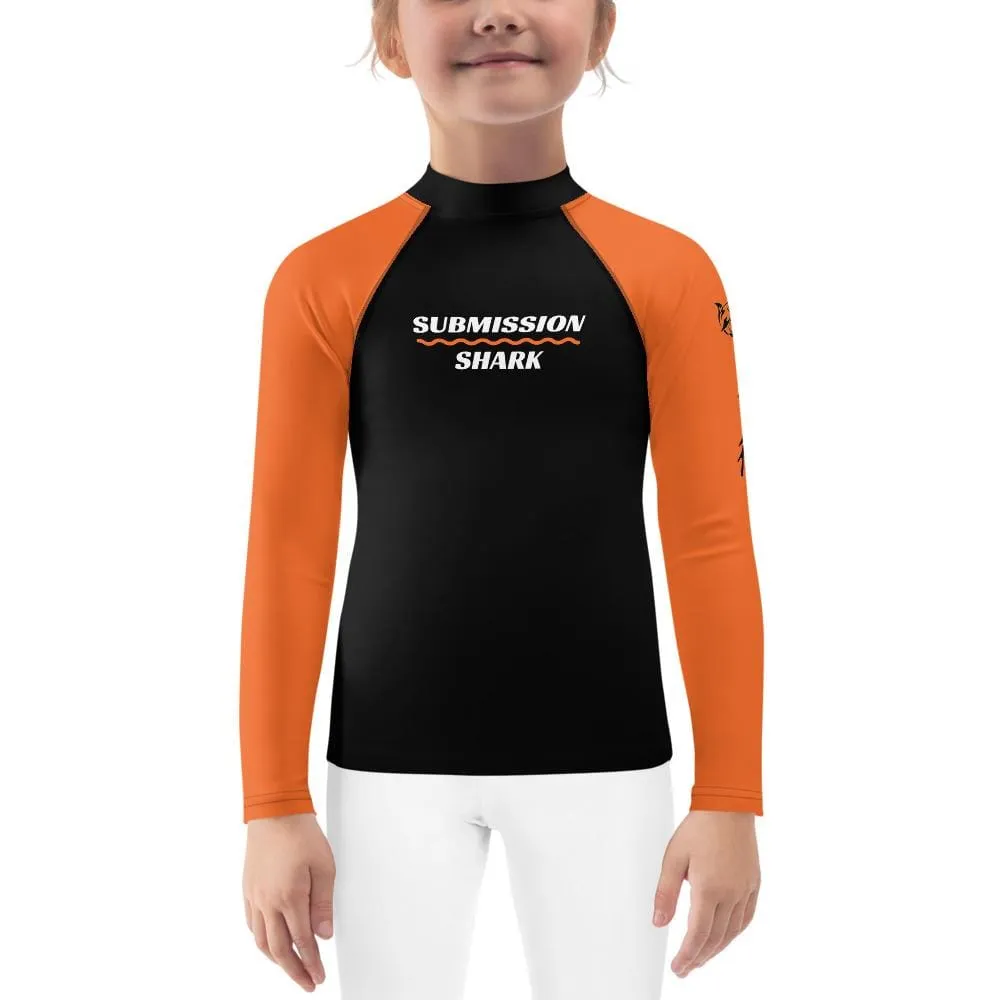 Orange SS Premium Standard ~ Kid's Rash Guard
