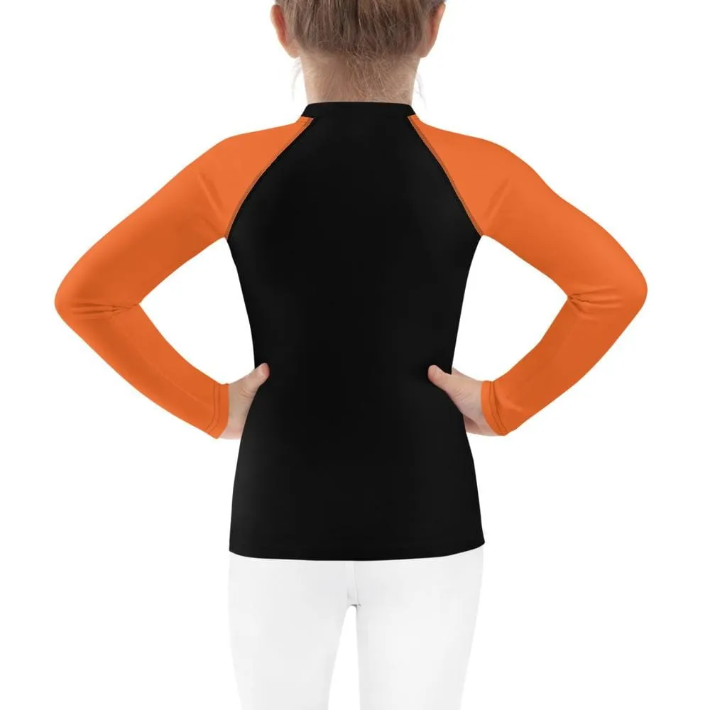 Orange SS Premium Standard ~ Kid's Rash Guard