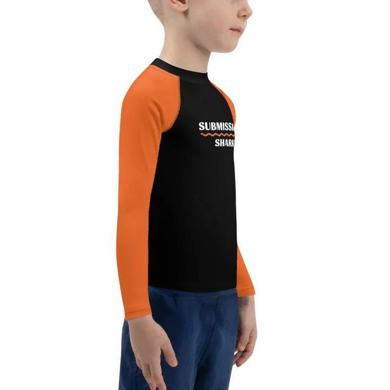 Orange SS Premium Standard ~ Kid's Rash Guard