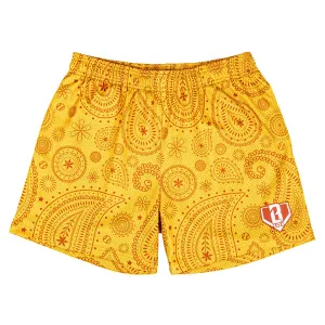 Paisley Youth Shorts - Orange