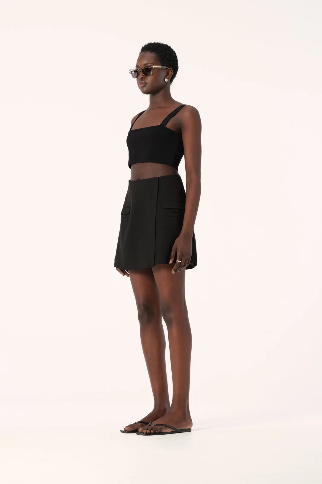 Palermo Knit Bralette Black